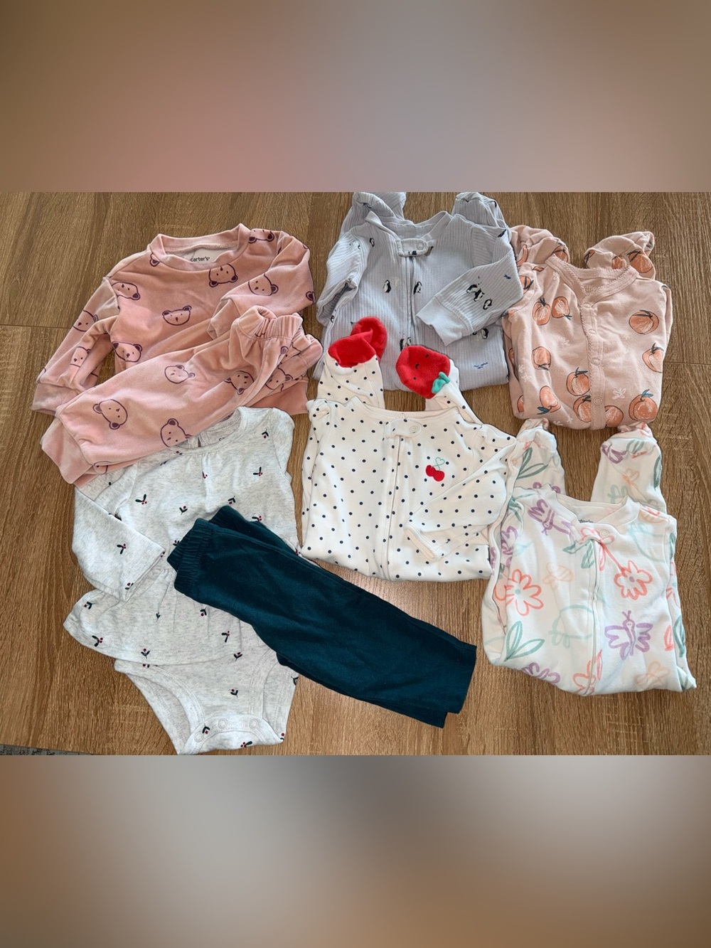 Carter's Baby Pajamas - Zipper Footed Sleeper & more all 6 month infant girl